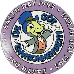 Disney Jiminy Cricket Earth Day 1993 Pin